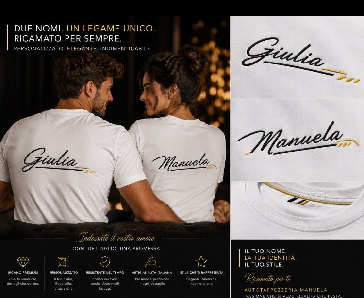 T-shirt Ricamata Personalizzata
