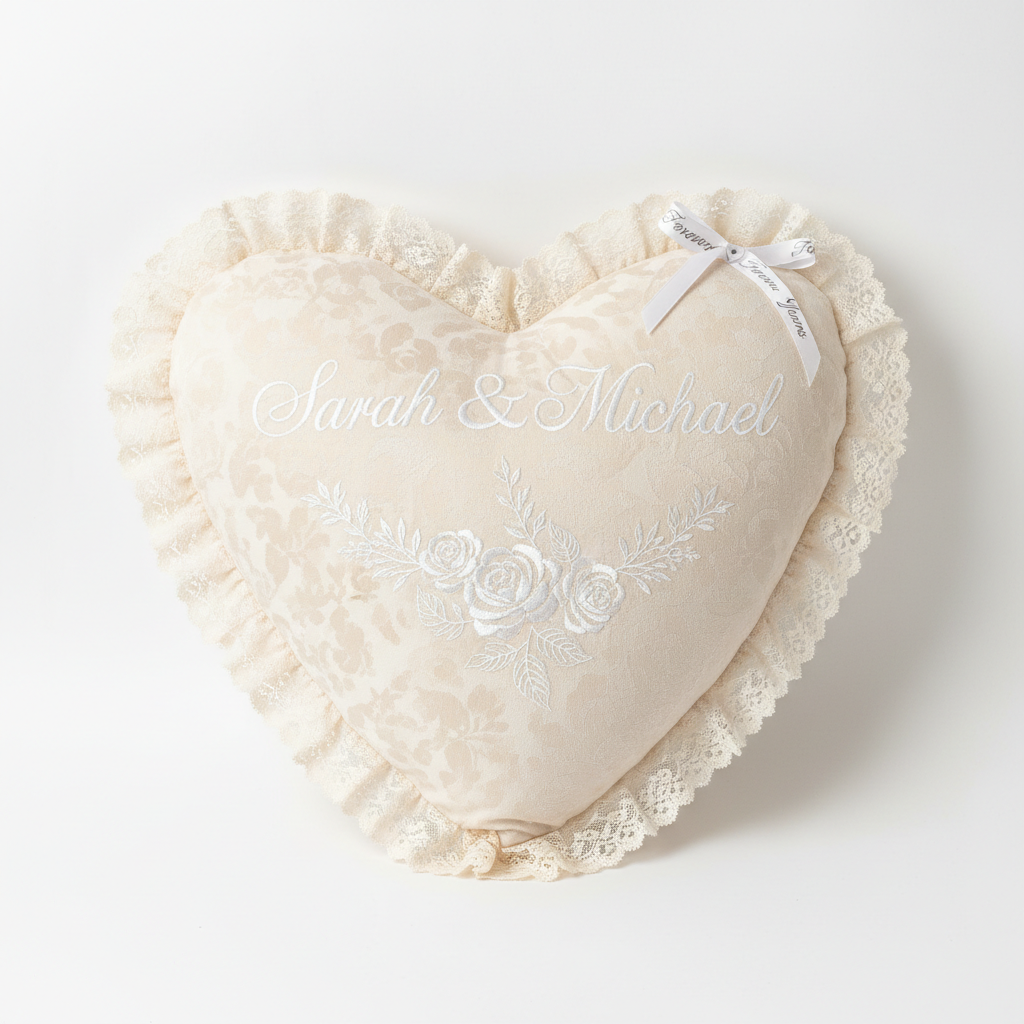 Cuscino personalizzato a cuore